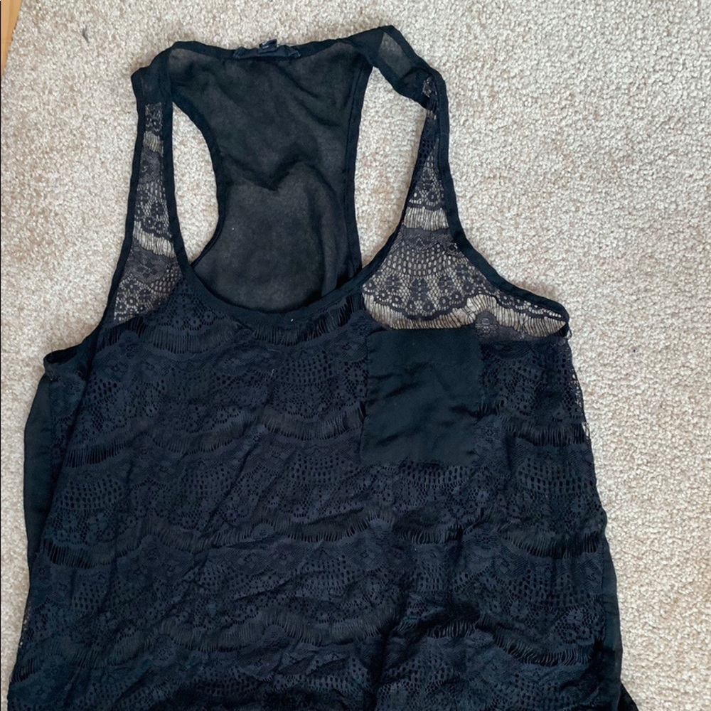Black Lace Sheer Tank